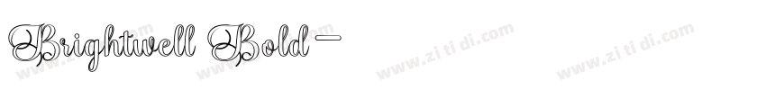 Brightwell Bold字体转换